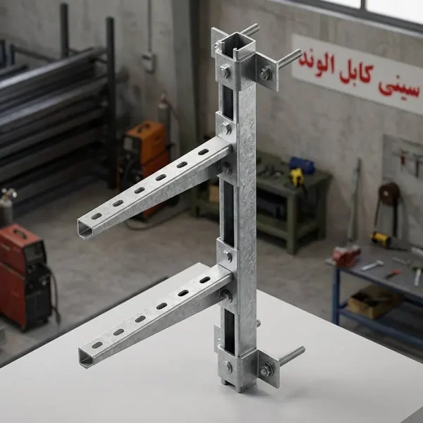 ساپورت دیواری با سی ریل ۴۱×۴۱